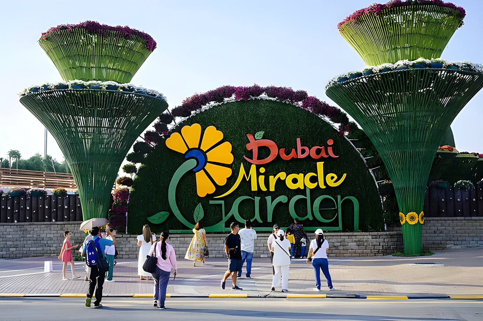 Romantic Heart-Shaped Archways Dubai Miracle Garden